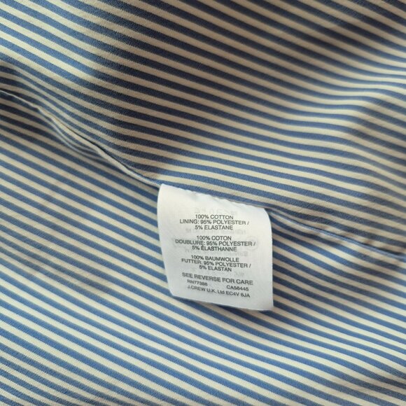 J.Crew REGENT Chambray Blazer Blue Ruffle 10 - Picture 9 of 15